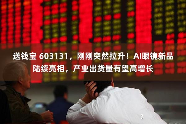 送钱宝 603131，刚刚突然拉升！AI眼镜新品陆续亮相，产业出货量有望高增长